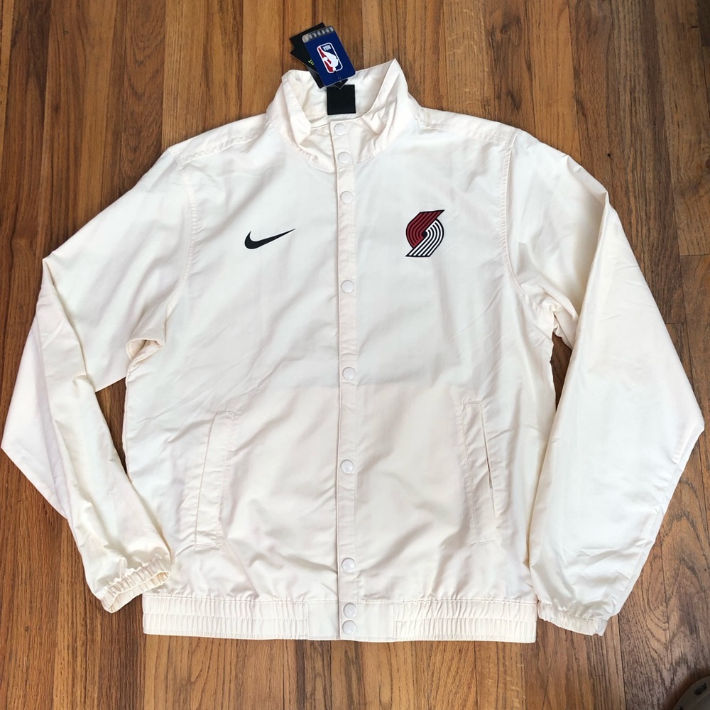 NWT Nike Portland Trail Blazers Trailblazers shirt jacket track jacket medium